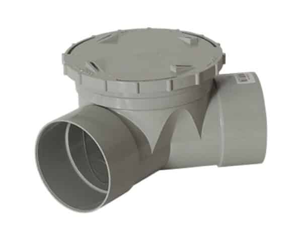 PVC DWV Inspection Bend 100mm x 45 deg