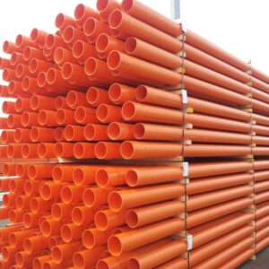 PVC Duct Pipe Orange HD SOE 100mm 6M