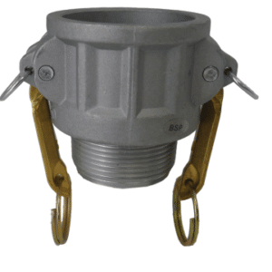 Camlock Aluminium Male Threaded Coupler 100mm