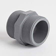 ABS Hex Nipple Threaded BSP 50mm