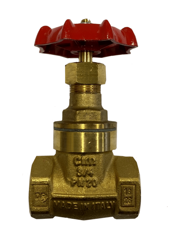 Cimberio DZR Brass Female Gate Valve 32mm