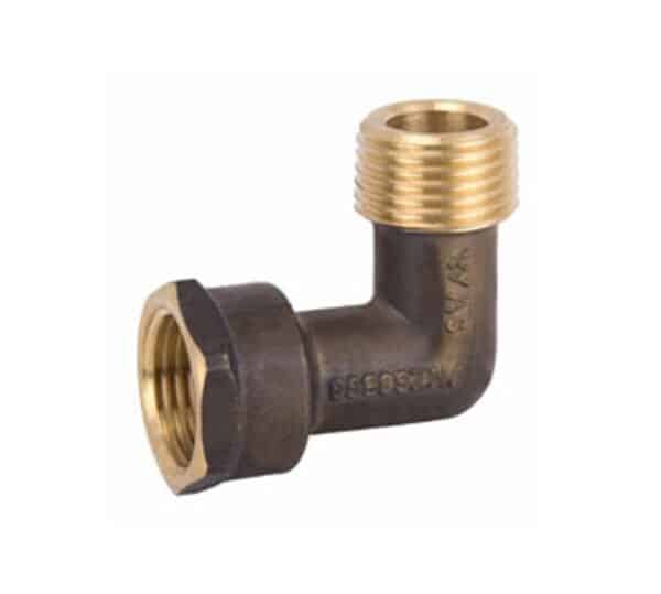 Brass Crox Male & Female Elbow 15mm (Without Nut)
