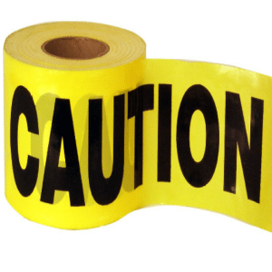 Warning Tape Yellow "Caution" 100M