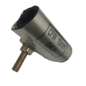 Rapid Full Circle Clamp Stainless Steel for Galvanised 15mm (21.3mmOD) x 75mm long