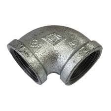 Galvanised Female Elbow Heavy Duty 50mm x 90 deg