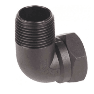 Hansen Male/Female Threaded Elbow 40mm