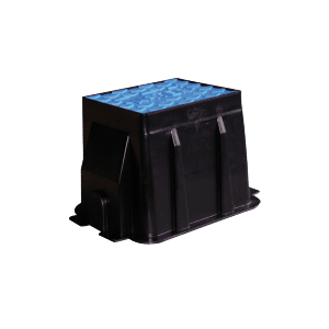 Draper Reverse Taper Tall Water Meter Box Blue Lid 280mm