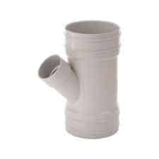 PVC DWV Reducing Junction 100mm x 65mm x 45 deg