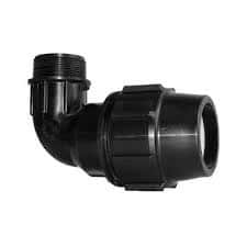 Plasson MDPE Male Elbow 63OD x 50mm BSP