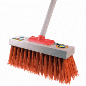 Raven Contractors Yard Broom Orange
