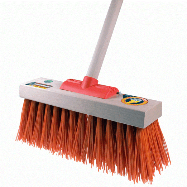 Raven Contractors Yard Broom Orange
