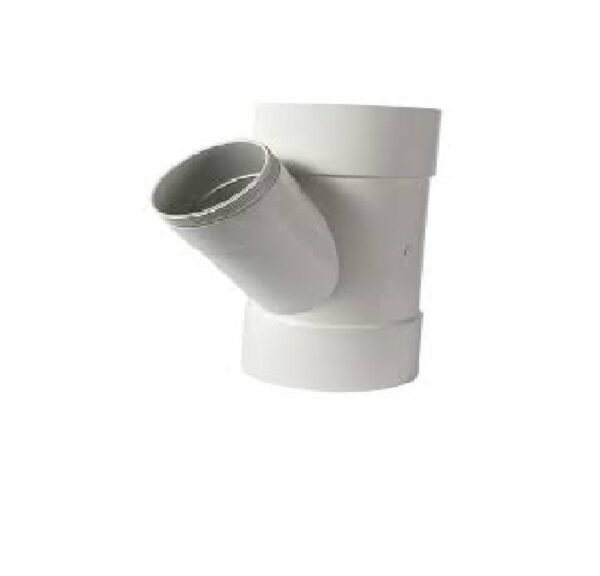 PVC DWV Reducing Junction 150mm x 100mm x 45 deg