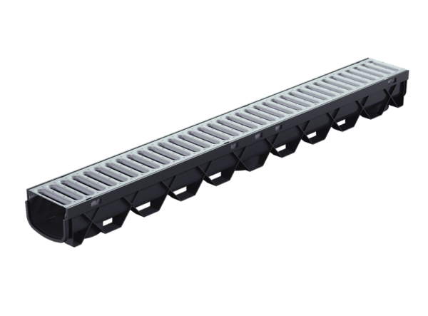 Reln Storm Drain Channel c/w Galvanised Grate 1M