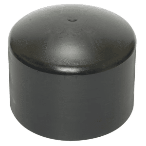PF Gas Spigot End Cap 3" IPS Black