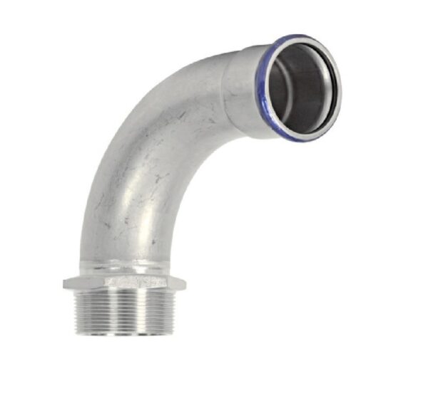 Europress Stainless Steel 316L Male Elbow 42mm x 1 1/2" BSP x 90 Degree