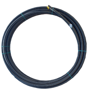 PE Pipe Black/Cream Stripe 75OD PE100 SDR11 PN16 100M