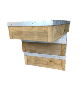 Wooden Meter Box Galvanised Lid 500mm x 350mm