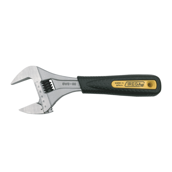 Irega Ergo Grip Super Wide Opening Adjustable Wrench 200mm x 39mm Capacity