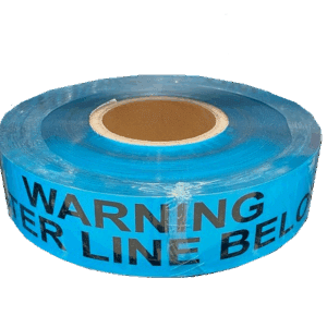 Warning Tape Detectable Foil Blue "Water Line Below" 50mm x 300m