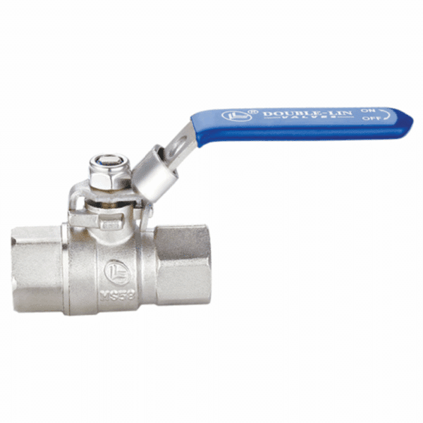 Double Lin 1064 Female Ball Valve Lever Lockable 15mm