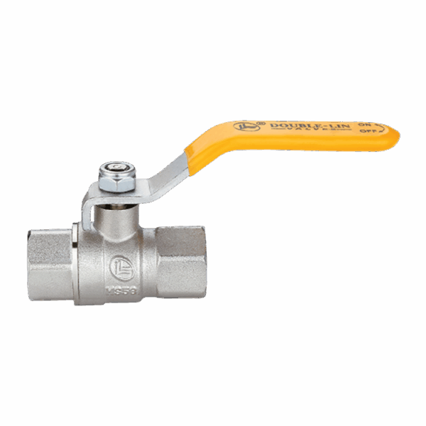 Double Lin Gas Ball Valve Female Long Lever 50mm