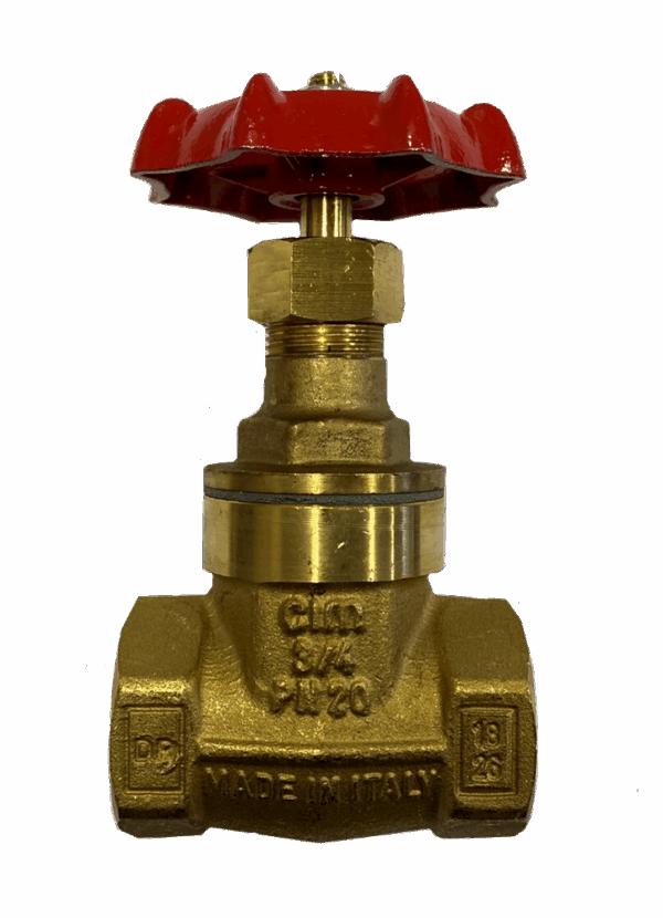 Cimberio DZR Brass Female Gate Valve 32mm