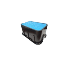 Draper Reverse Taper Low Profile Water Meter Box Blue Lid 230mm