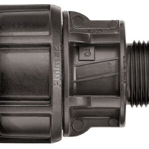 Philmac MDPE Male Coupler 20OD x 15mm BSP
