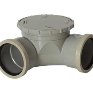 PVC DWV Access Bend RRJ 100mm x 45 deg
