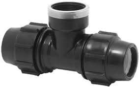 Plasson MDPE Female Tee 32OD x 25mm BSP