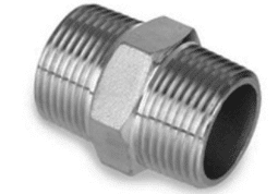 Stainless Steel Hex Nipple 40mm BSP