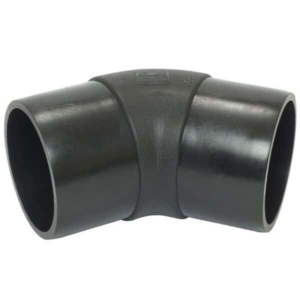 Fusion Spigot Elbow 180OD x 45 deg PE100 SDR11