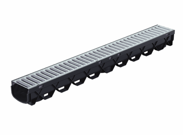 Reln Storm Drain Channel c/w Galvanised Grate 1M