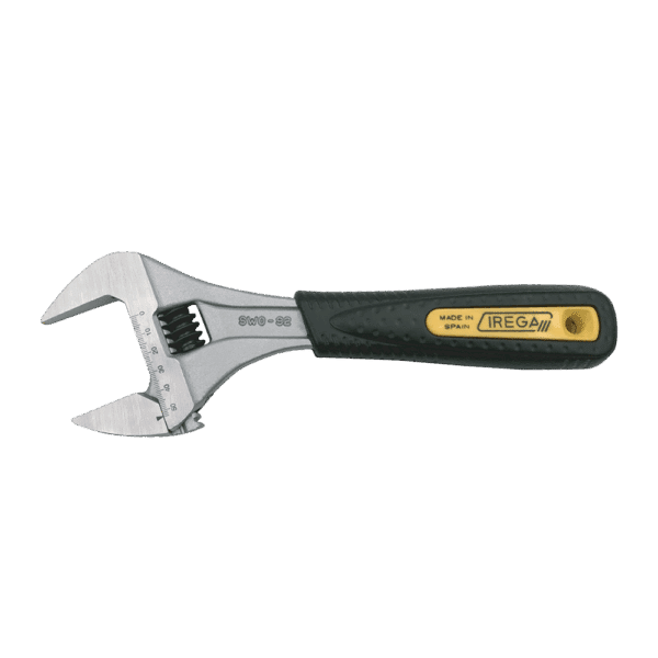 Irega Ergo Grip Super Wide Opening Adjustable Wrench 200mm x 39mm Capacity