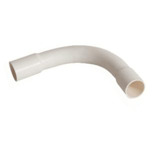 Solo Telecom White Swept Bend SCJ R350 50mm x 90 deg