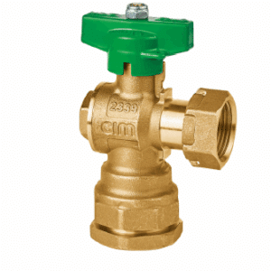 Cimberio Angle Swivel Nut Ball Valve 25OD x 20mm Lead Free
