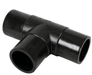 Fusion Equal Tee Long Spigot 110OD PE100 SDR11