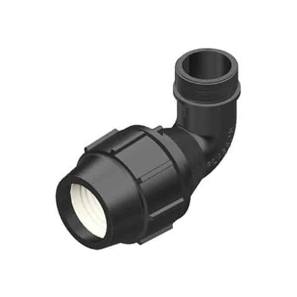 Plasson MDPE Male Elbow 50OD x 40mm BSP