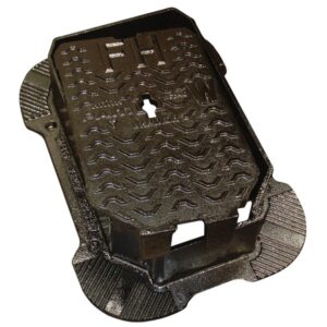 Hydroflow Warrior Grade A (FH) Cover & Frame (Black Coated) 380 x 230 x 125mm