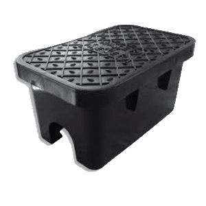 Draper Low Profile Water Meter Box Black Lid 230mm