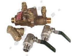 Watts 009 Brass Lead Free RPZD with Ball Valves and Strainer 40mm