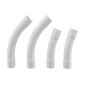 PVC Pressure PN12 Swept Bend RRJ 50mm x 45 deg