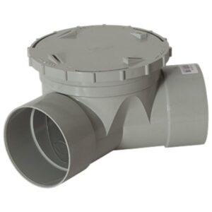 PVC DWV Inspection Bend 100mm x 45 deg