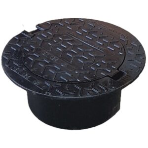 Hydroflow Height Adjustable Inspection Cover For DN250 PVC95mm Adjustable Square Frame