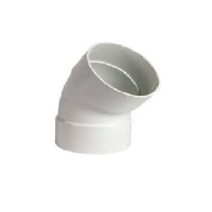 PVC DWV Bend 150mm x 45 deg