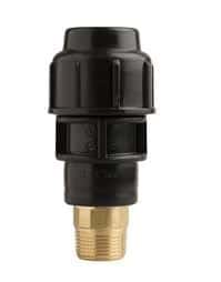 Esse MDPE Male Coupler 20OD x 15mm BSP Brass