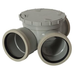 PVC DWV LH Access Junction RRJ 100mm x 45 deg