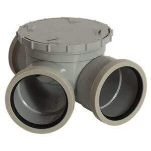 PVC DWV RH Access Junction RRJ 100mm x 45 deg