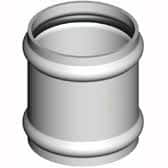 Solo PVC SN16 Double Slip Coupler RRJ 225mm