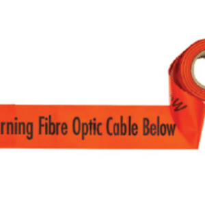 Warning Tape Orange "Fibre Optic Cable Below" 300M (Run Out)